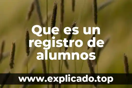 Por que es importante fomentar la investigacion en nuestros alumnos 3 Que es un registro de alumnos