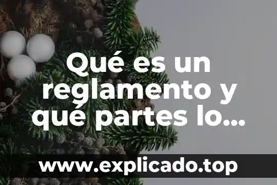Que es una comunidad biotica y quienes la la conforman 5 Qué es un reglamento y qué partes lo conforman