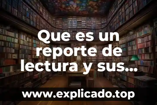 Que es rapida en lectura mecanica 3 Que es un reporte de lectura y sus elementos