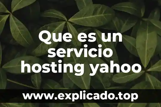 Que es servicio de hosting usa amazon 3 Que es un servicio hosting yahoo
