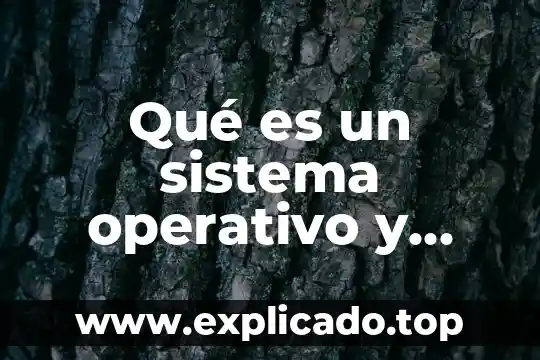 Qué es un sistema operativo que recursos controla 5 Qué es un sistema operativo y qué función cumple