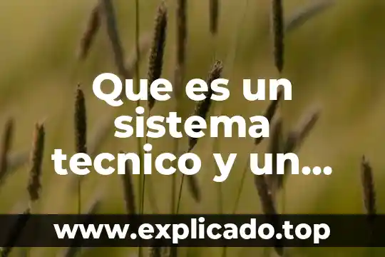 Que es el desarrollo tecnologico actual 8 Que es un sistema tecnico y un campo tecnologico