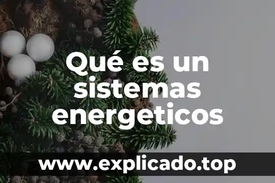 Que es cua en sistemas 4 Qué es un sistemas energeticos