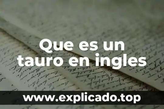 Que es cerebrovascular en ingles 3 Que es un tauro en ingles