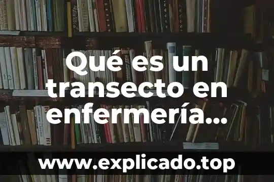 Que es desarrollo comunitario 3 Qué es un transecto en enfermería comunitario