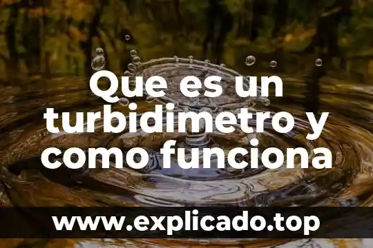 Que es y como funciona una licencia informatica 7 Que es un turbidimetro y como funciona