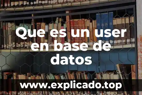 Qué es una base estabilizada en pavimentos 3 Que es un user en base de datos