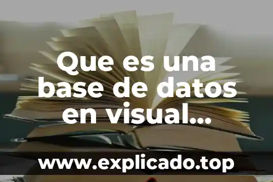 Qué es una base estabilizada en pavimentos 4 Que es una base de datos en visual foxpro