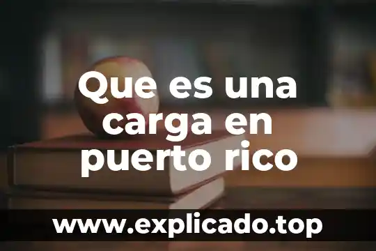 Que es la carga de electrostática 3 Que es una carga en puerto rico