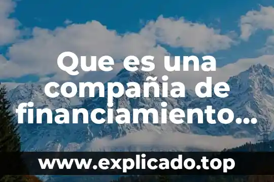 Que es compañía naviera definicion 3 Que es una compañia de financiamiento comercial en colombia