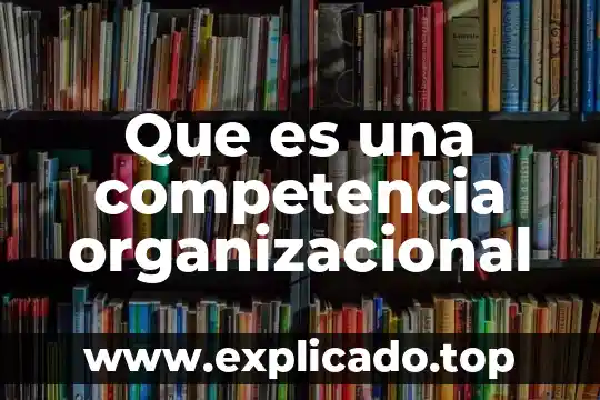 Que es una delegacion en la dimension organizacional 7 Que es una competencia organizacional