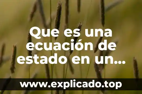 Qué es un sistema que es el sistema ABO 8 Que es una ecuación de estado en un sistema