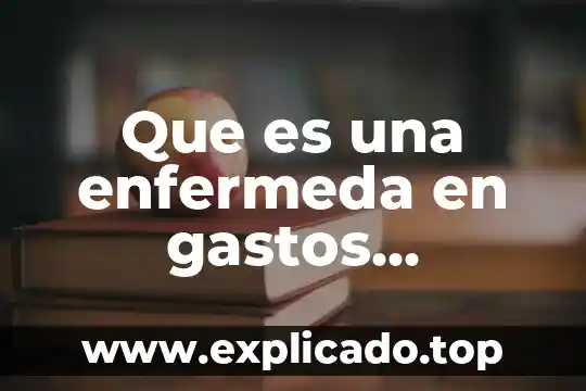 En términos médicos qué es vehículo 6 Que es una enfermeda en gastos medicos