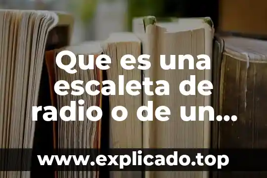 Radio button vb que es y como funciona 5 Que es una escaleta de radio o de un programa