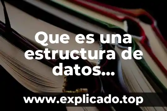Que es la estructura sintaxis 3 Que es una estructura de datos aplicadas