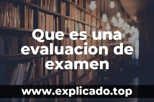 Evaluacion de proyectos de exportacion que es 7 Que es una evaluacion de examen