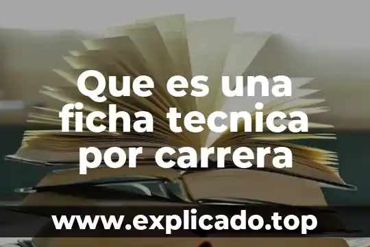 Que es un stock d productos 4 Que es una ficha tecnica por carrera