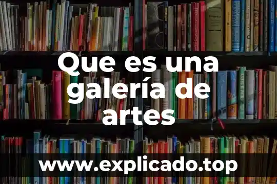 Que es un atributo en artes 3 Que es una galería de artes
