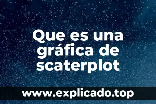 Define que es comunicación gráfica 6 Que es una gráfica de scaterplot