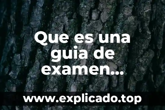 Que es un examen medico de ingreso laboral 4 Que es una guia de examen significado