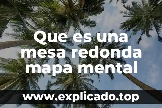Que es la valoracion motriz mapa mental 3 Que es una mesa redonda mapa mental