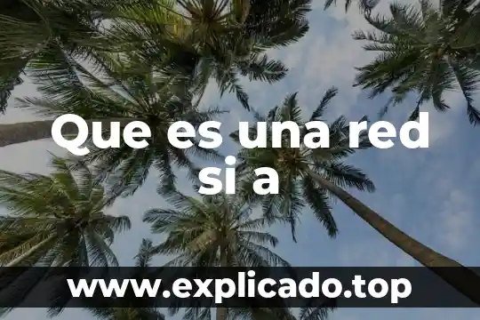Que es una red si a