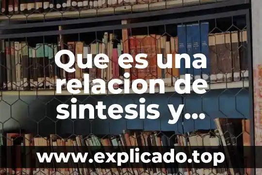 Que es el analisis politico del discurso 5 Que es una relacion de sintesis y analisis