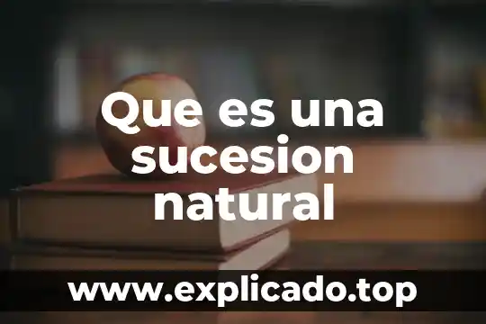Que es la sucesion codigo civil 5 Que es una sucesion natural