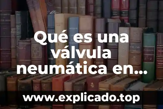 Válvula que es una válvula neumática y cómo funciona 7 Qué es una válvula neumática en electrónica y tipos