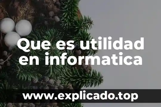 Utilidad por acci贸n que es 4 Que es utilidad en informatica