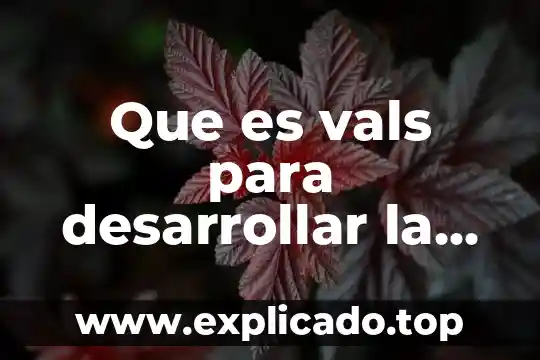 Que es desarrollar sus afectos 3 Que es vals para desarrollar la estratroducto de su elección
