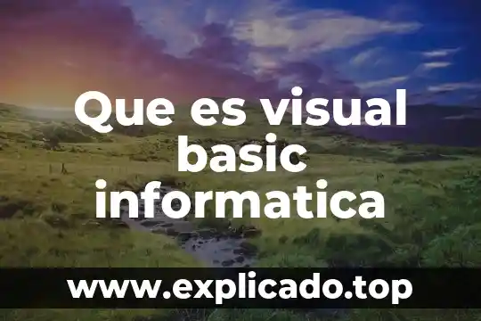 Qué es mdi parent form en Visual Basic 2010 8 Que es visual basic informatica