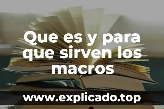 Qué es y para qué sirven las regulaciones no arancelarias 6 Que es y para que sirven los macros