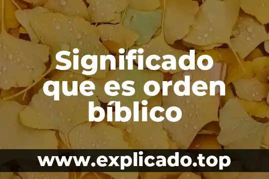 Estudio biblico que es no tener temor de dios 6 Significado que es orden bíblico