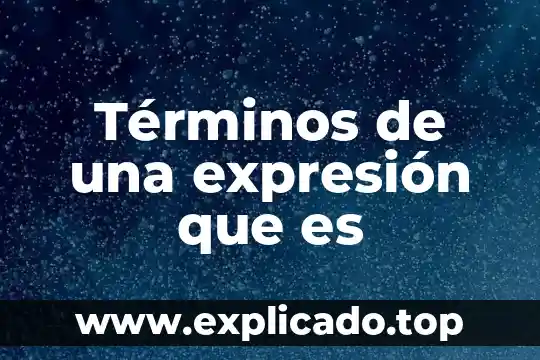 Qué es la finca en términos comerciales 5 Términos de una expresión que es