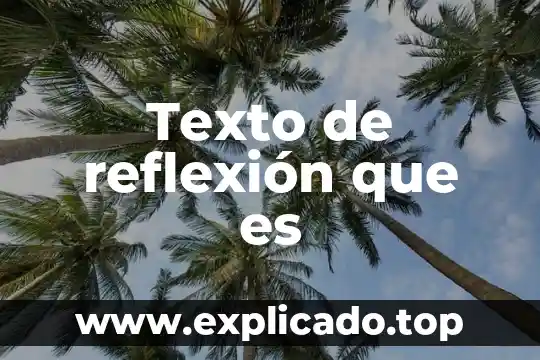 Que es el ser humano como un ser reflexion 8 Texto de reflexión que es