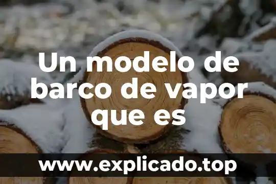 Un modelo de barco de vapor que es